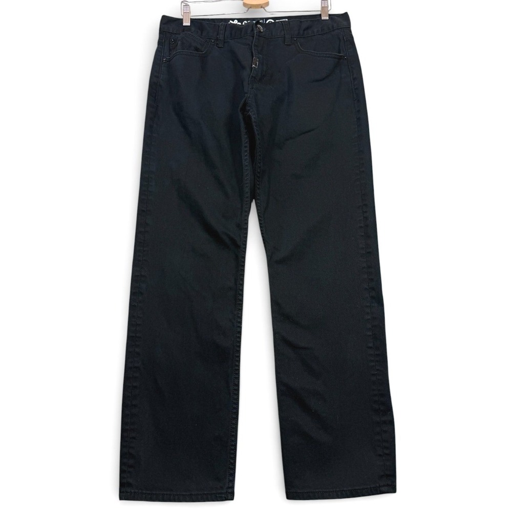 LRG Jeans Mens 36 FITS 34x30.75 Black True Straight Fit Lifted Research Group